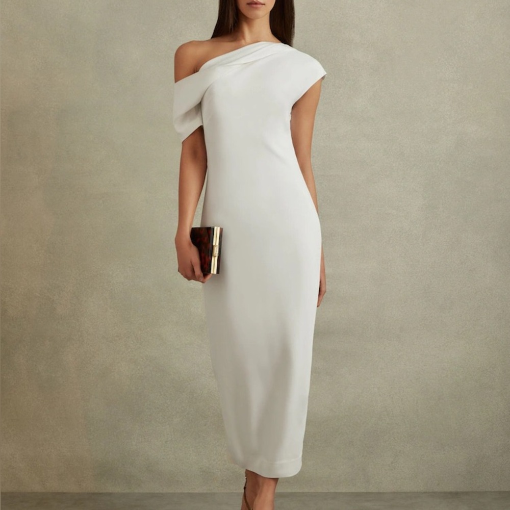 REISS Laurey Draped Dress US 2
